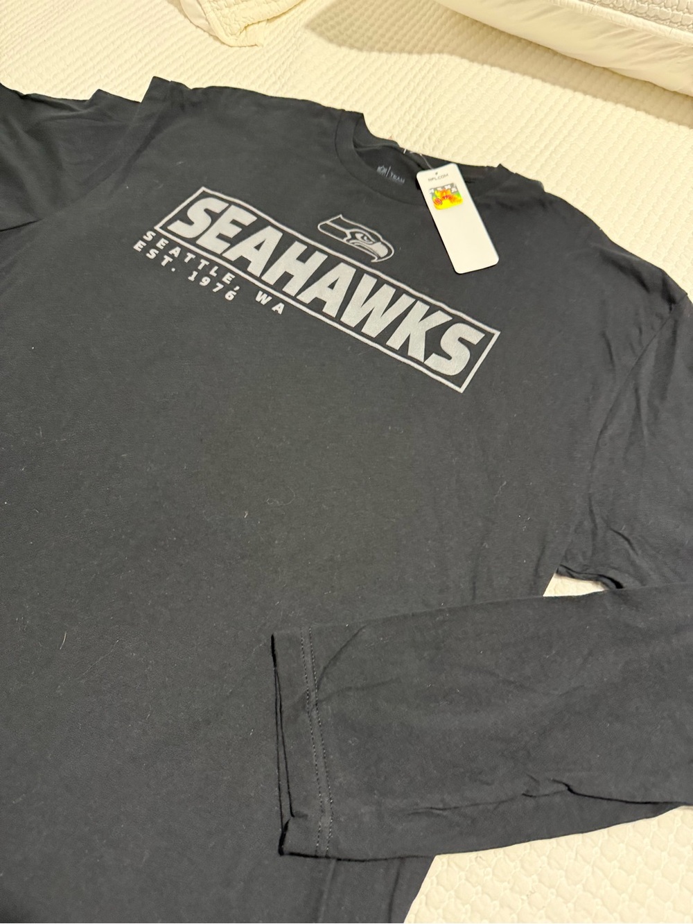 NFL Seattle Seahawks Long Sleeve Shirt - Black